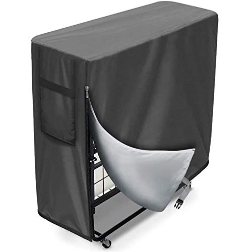 UCARE Folding Bed Cover Dust Proof Guest Bed Storage Bag Cover for Indoor and Outdoor Multifunctional Beds Protection Cover 38.9 * 14.9 * 44.9in (Gray)