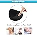 VANKEY Mouse Pad with Wrist Cushion Support, Ergonomic Memory Foam with a Non-Slip Base for Laptop and Desktop Computer - Easy Typing & Pain Relief (Pack of 2)