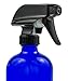 Sally's Organics Empty Blue Glass Spray Bottle - 16oz Refillable Container
