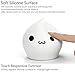 GoLine Cute Waterdrop LED Children Night Light, Multicolor Silicone Baby Nursery Lamp, Sensitive Tap Control, Warm White&7-Color Breathing/Manual 3 Light Modes, Powered by 3 AAA Battery.(GL-NL007)