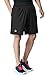 TSLA Men's HyperDri Cool Quick-Dry Active Lightweight Workout Performance Shorts, Zero Sweat Mesh(cmbs01) - Black, Large.
