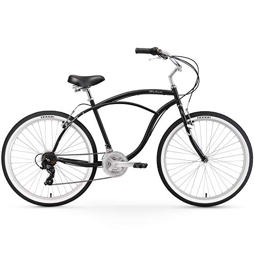 Firmstrong Urban Man Beach Cruiser Bike, Mens Bicycle 26-Inch, 21