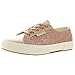 Superga Women's 2750 Microglittercotmetcoccow Trainers, Multicolour Rose Gold, 39