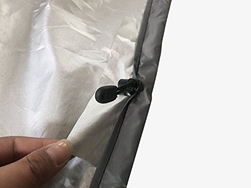 MAYMII (2.6m-6m/7.8-18ft) Kayak Cover Canoe Cockpit Dust Cover, Waterproof UV Sunblock Shield Protector for 7 Sizes Fishing Boat,Kayak,Canoe,Paddle Board (Blue, Suitable for (4.6-5m/13.8-15ft) Kayak)