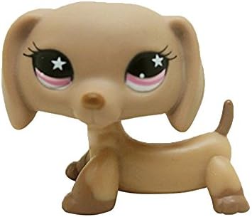 Meidexian888 Figure Toy Dog, LPS Dog Pet Shop Cream Toy Party Decorations Collector Brown