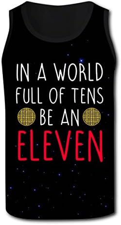 HRA Men Soft In a World Full Of Tens, Be an Eleven Print Tank Top XXL