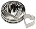Ateco Graduated Heart Cookie Cutters, Set of 6
