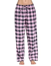 Pantalones de franela para dama, 100% algodón, supersuaves, diseño de pijama, S