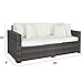 Best Choice Products 3-Seat Outdoor Wicker Patio Sofa w/Removable Cushions, Gray