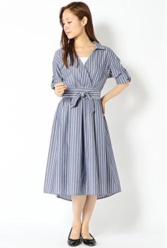 Amazon イッカ レディース Ikka Sdv カシュクールワンピース 58ネイビー 93 Medium ワンピース チュニック 通販