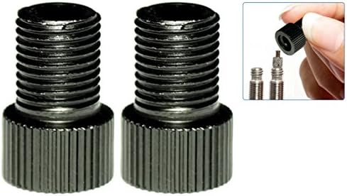 PRESKIN - Set (2 pieces) valve adapter | bicycle valve on car valve with sealing ring | SV AV DV | also optically a highlight