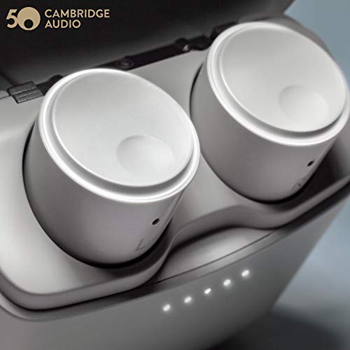 Cambridge Audio Melomania 1 Earbuds Pair, True Wireless Bluetooth 5.0, Hi-Fi Sound, in-Ear Stereo Earphones with Portable Charging Case (Stone)