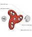 Gorilla Spinners - Upgraded Fidget Spinner Toy with High Speed Quiet Bearing in Premium Metal Gift Box, 2-5 min of Spin Time (red)