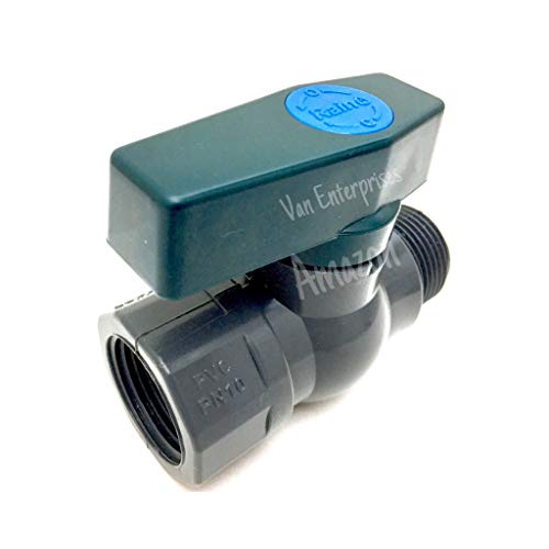 3/4" PVC Ball Valve Garden Faucet Spigot Hose Bibb (3/4 Male/Female Pipe Thread) For Rain Barrels, Water Tanks, Aquariums - Thumbnail 2