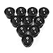 uxcell 10 Pcs Black Round Button SPST On/Off Rocker Switch AC 125V/12A 250VAC/10A