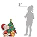 PRODUCTWORKS Peanuts Pre-Lit Snoopy and Woodstock Christmas Tree Indoor/Outdoor Yard Ornament, Holiday Display with 70 Lights, 32 Inches
