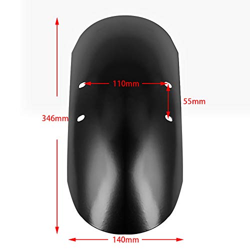 AQIMY Motorcycle Black Short Front Fender Mudguard for Harley Sportster Forty-Eight XL1200X 2010-2017 2016 2015 2014 2013 2012 2011