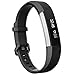 Henoda Compatible with Fitbit Alta/Fitbit Alta HR Bands, Large Black Soft Replacement Band Adjustable Sport Strap Compatible for Fitbit Alta/Fitbit Alta HR/Fitbit Ace Fitness Wristbands
