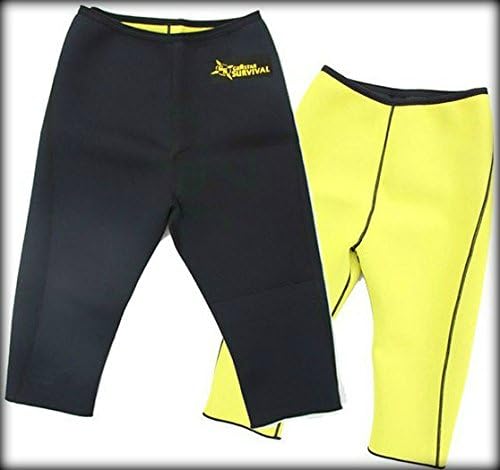 Hot Slimming Sauna Shaper Pants for Women and Men Increase Body Heat, Detox, Fat Burner, Fast Weight Loss, Anti-Cellulite, Ideal Figure, Daily Wear for Best Results, Neoprene Black