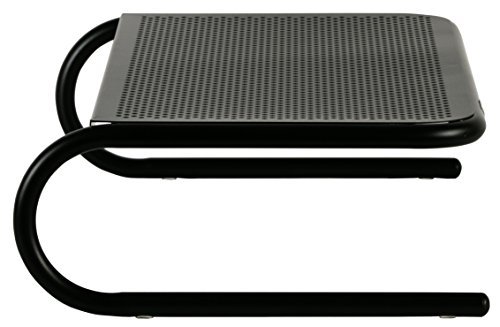 Metal Art Monitor Stand, 18 1/2 x 12 1/4 x 5 1/4, Black