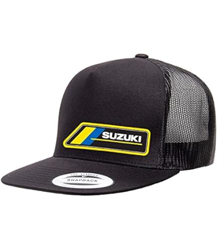 Factory Effex Suzuki Snapback Trucker Hat - Navy Blue/White Classic Cap
