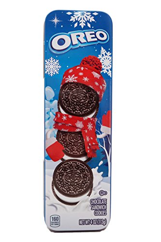 Oreo chocolate sandwich cookies holiday tin, 4 oz