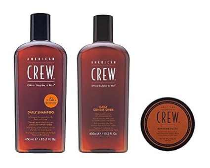 American Crew Daily Shampoo 450 ml, Conditioner 450 ml und Defining Paste 85 g