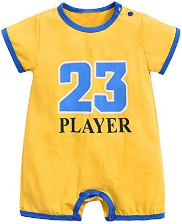 Dsood Newborn Baby Girl 23 Print Exercise Bodysuit Romper Tops Sleeve Romper Outfit Clothes Jumpsuit
