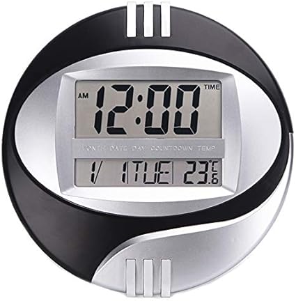 CUHAWUDBA Pantalla de temperatura digital de pared reloj electrónico