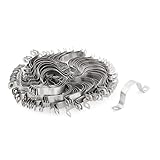 Stainless Steel Two Hole Pipe Strap Clamp Fastener 1-inch 100pcs