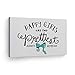 Smile Art Design Audrey Hepburn Wall Art Canvas Print Quote of Happy Girls are The Prettiest Iconic Framed Living Room Bedroom Home Decor Ready to Hang Made in The USA 8x12
