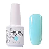 Clou Beaute Gelpolish 15ml Soak Off UV Led Gel Polish Lacquer Nail Art Manicure Varnish Color light blue 1341