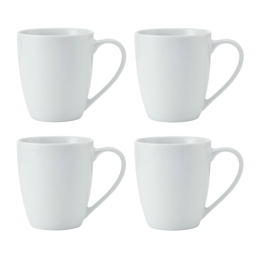 MIKASA Chalk 4pc Porcelain Mug Set, 380ml, Gift Boxed