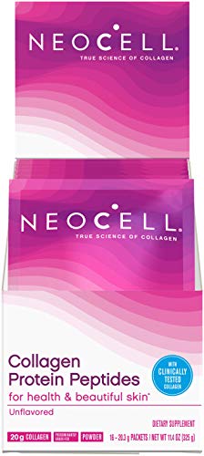 Neocell Collagen Protein Peptides - for Heathy & Beautiful Skin, Unflavored - 16 Packets