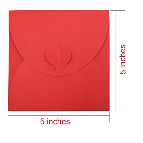 Retro Love CD DVD Kraft Paper Sleeves Envelope from Ocharzy (20 Pack, B)