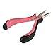 Beauty7 Hair Extensions Plier for Micro Ring Link Hair and Feather Extensions (Pink & Black) by Beauty7