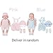 Huang Cheng Toys Set of 4 Alive Lovely Baby Doll Clothes Dress Outfits Costumes For 15-16 Inch Dolly Beautiful Darbie Doll Cloth Accessories Hat Girl Christmas Birthday Gift