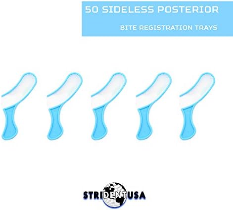 Sideless Posterior Bite Registration Triple Trays 50 PCS