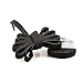 iSUN No Tie Shoelaces System with Elastic Laces - Black - One Size Fits All Adult and Kids Shoes