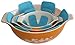 Flower Pots and Pan Protectors best 5-piece set to keep kitchenware free of scratches or marring when stacking or nesting cookware accessories (Blue)