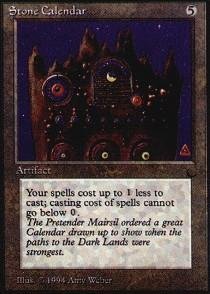 Magic: the Gathering - Stone Calendar - The Dark