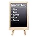 MyGift Small Wood Chalkboard Easel, Whiteboard Stand w/Chalks, Magnets & Marker