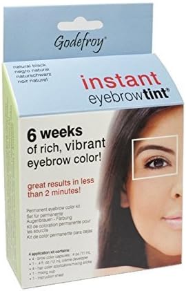 111Natural Black Godefroy instant eyebrow tint permanent eyebrow color kit