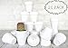 My Urban Crafts 20 Pcs White Terracotta Clay Pots 2.5 Inch Small Succulent Pots Ceramic Mini Plant Pots White Terra Cotta Flower Pots for Cacti Succulents, Crafts, Wedding Favors (Matte White Bisque)