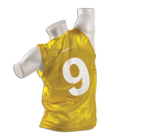 Kwik Goal Adult 1-50 Numbered Vests, Yellow