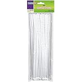 Creativity Street Chenille Stems/Pipe Cleaners 12 Inch x 6mm 100-Piece, White