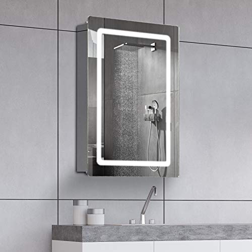 30" LED Illuminated Wall Mirror Medicine Bathroom