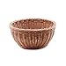 Yosayd Woven Basket Bread Roll Basket Serving Basket for Food Fruit Cosmetic Storage Tabletop and Bathroom Storage Basket (Round,1pc)