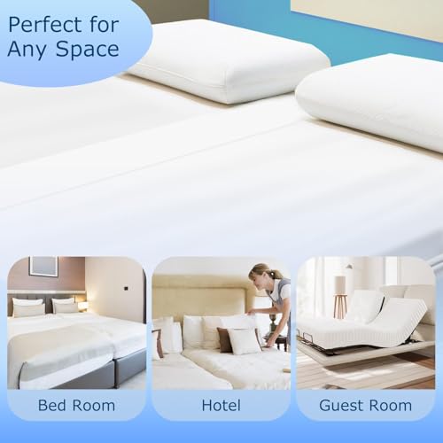 HOMCA Bed Bridge with Sheet, 200 x 190 cm 2 in 1 Single to King Bed Bridge Converter Kit, Eliminates Gap Between Mattresses, Mattress Connector and Fastening Strap