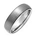 6mm Dome Brushed Plain Titanium Ring Mens Wedding Bands Comfort Fit Size 10.5